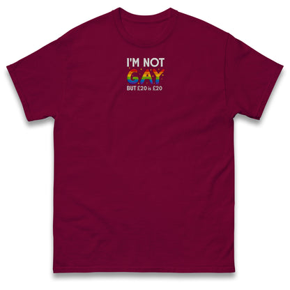 I'm Not Gay But 20 Quid is 20 Quid T Shirt