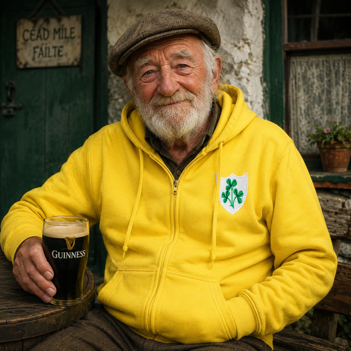 Ireland Rugby Zip up Hoodie