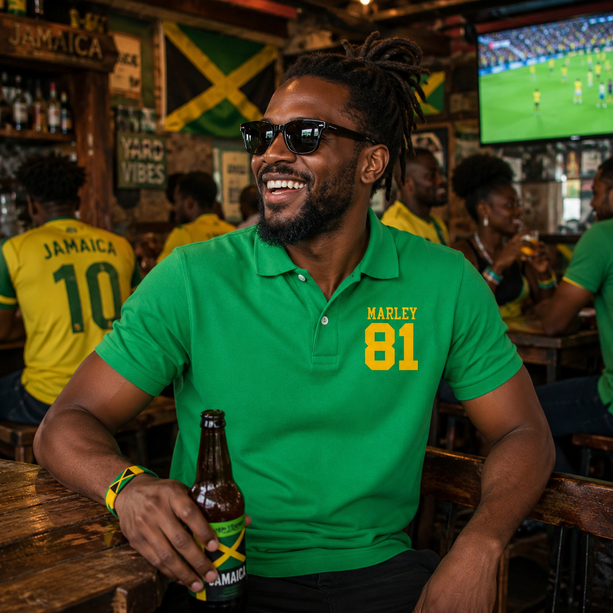 Bob Marley Jamaica Football Shirt
