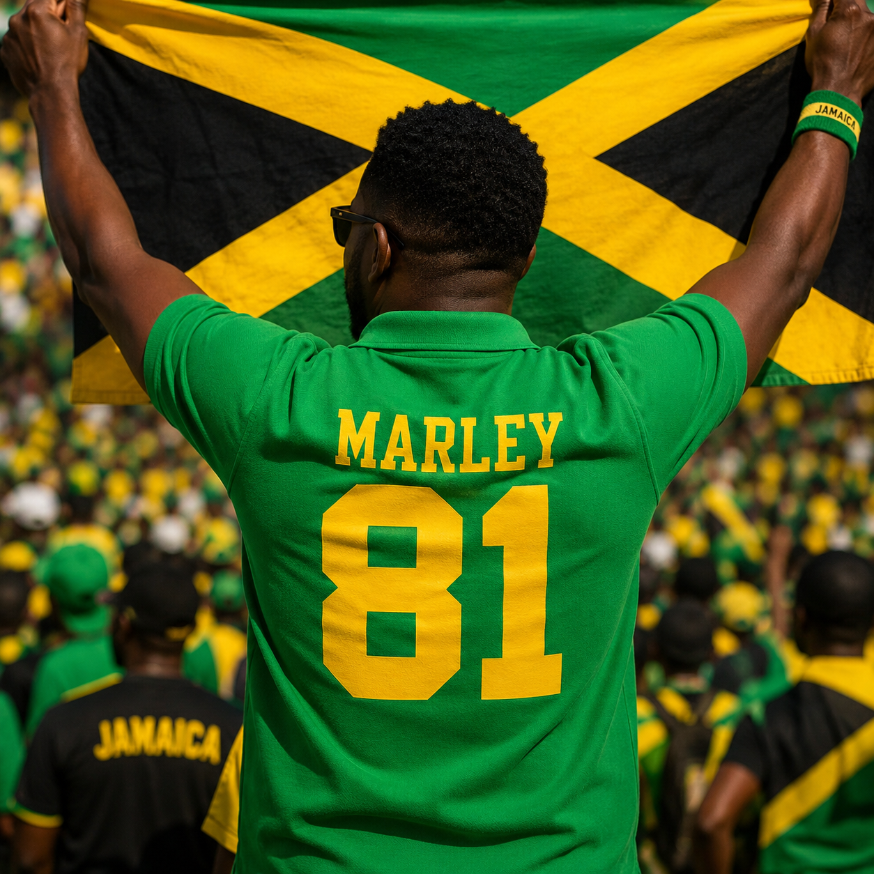 Bob Marley Jamaica Football Shirt
