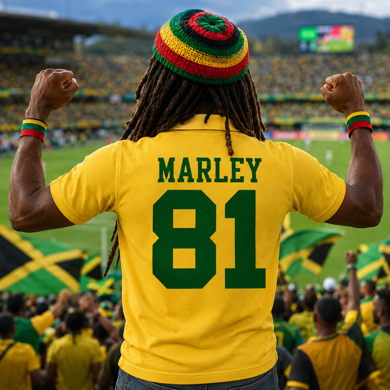 Bob Marley Jamaica Football Shirt