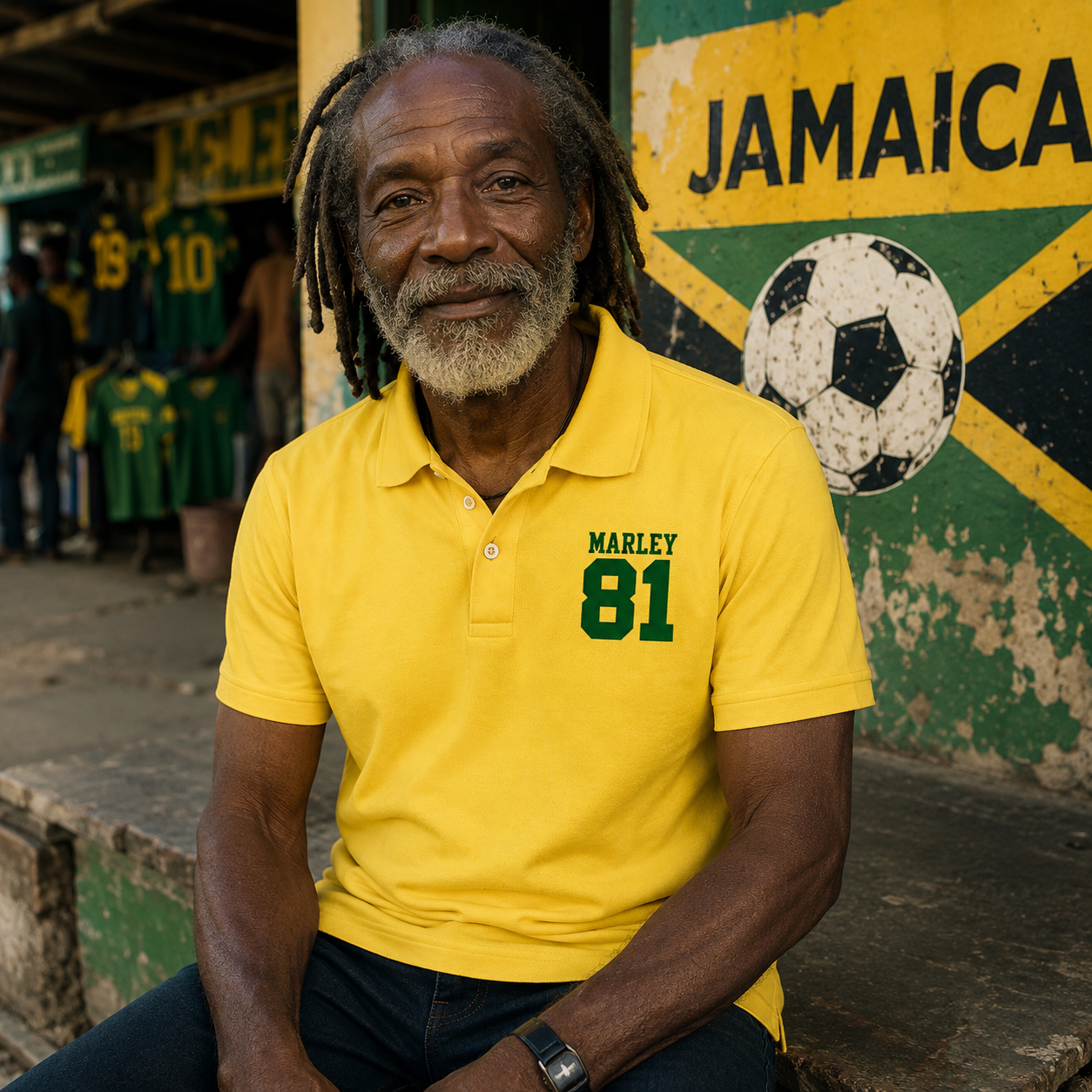 Bob Marley Jamaica Football Shirt