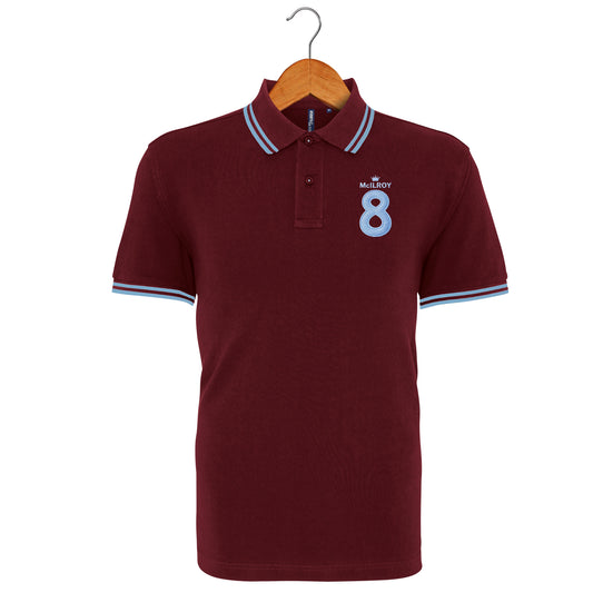 McIlroy 8 Embroidered Tipped Polo Shirt