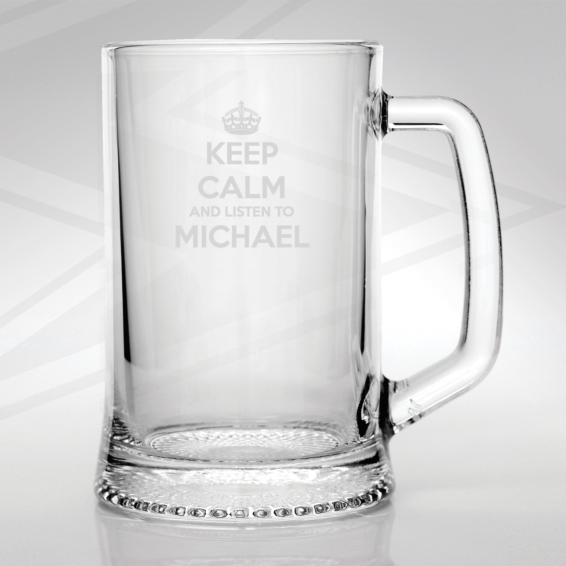 Keep Calm and Listen to Michael Glass Tankard