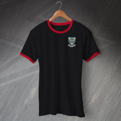 Retro Kidderminster Embroidered Ringer Shirt