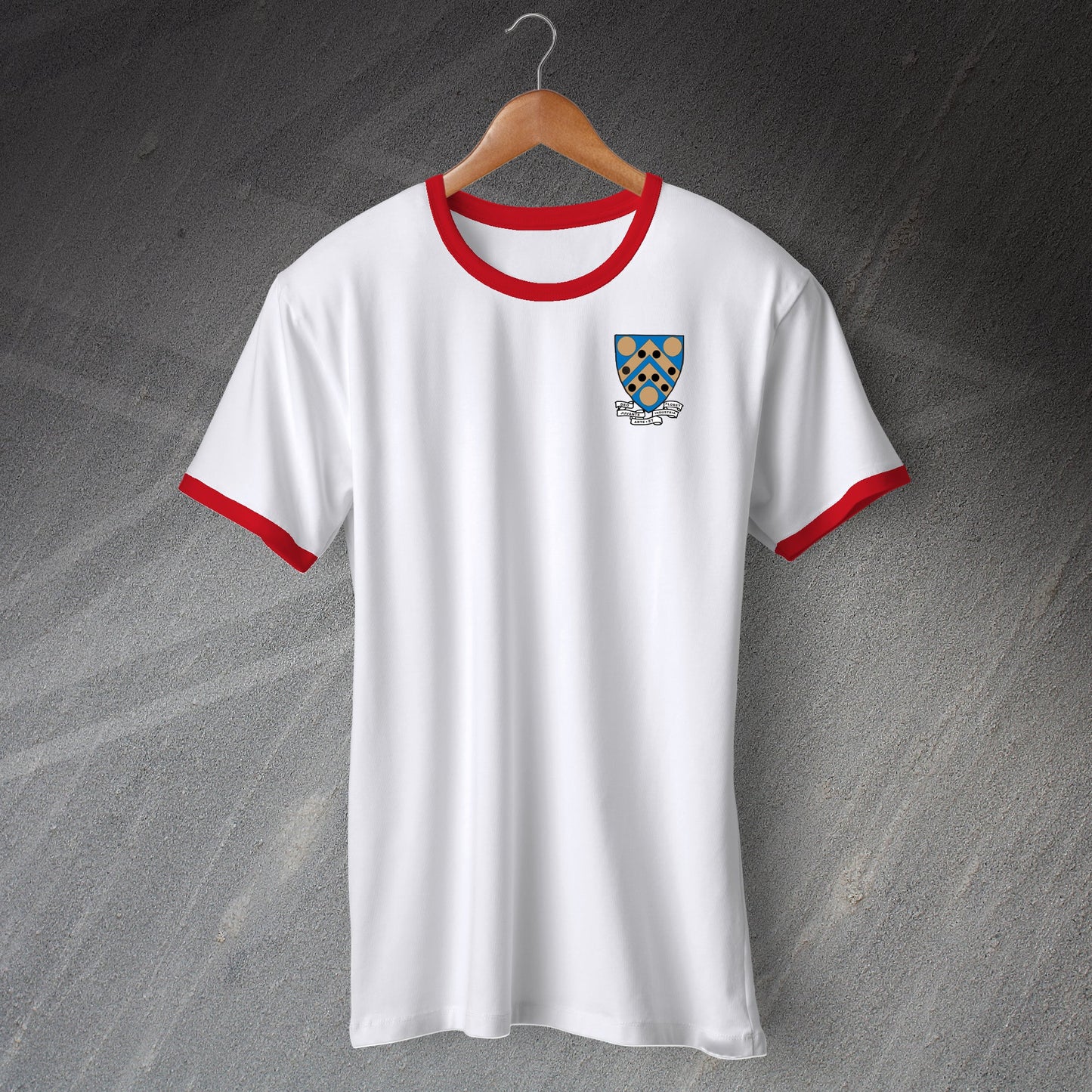 Retro Kidderminster Embroidered Ringer Shirt
