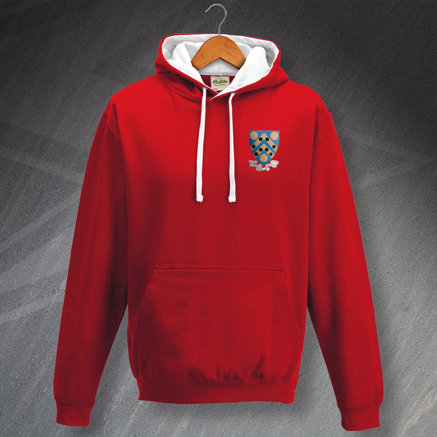 Kidderminster Football Hoodie Embroidered Contrast Kidderminster BC