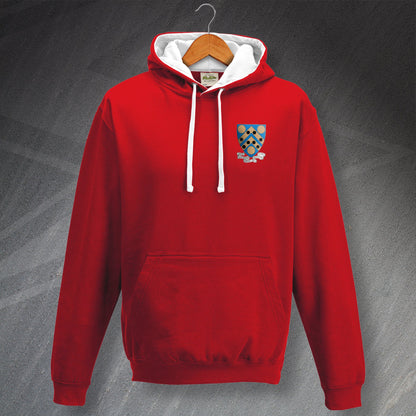 Kidderminster Football Hoodie Embroidered Contrast Kidderminster BC