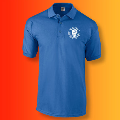 Killie Polo Shirt with The Pride of Ayrshire Design Royal Blue