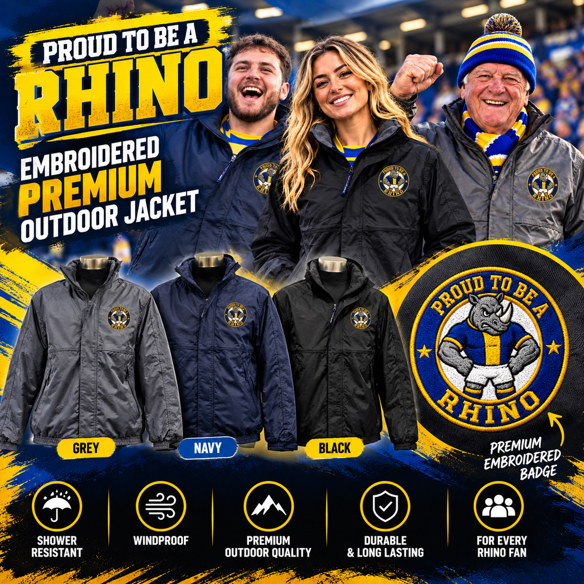 Leeds Rhinos Rugby Jacket for Sale