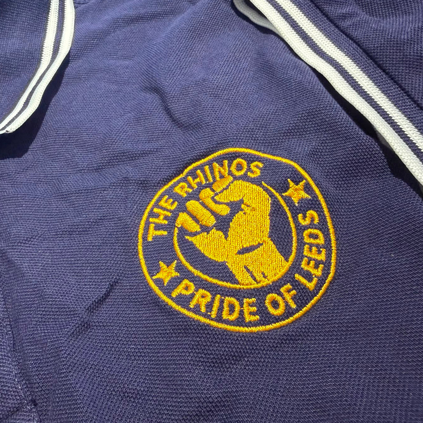 Leeds Rhinos Rugby League Tipped Polo Shirt