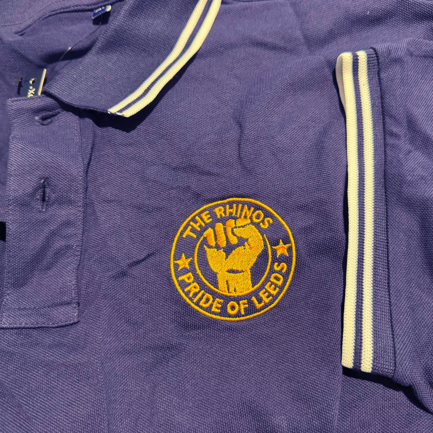 Leeds Rhinos Rugby League Tipped Polo Shirt
