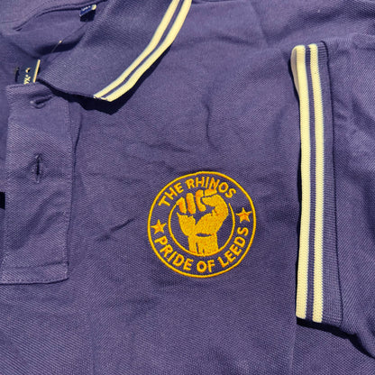 Leeds Rhinos Rugby League Tipped Polo Shirt