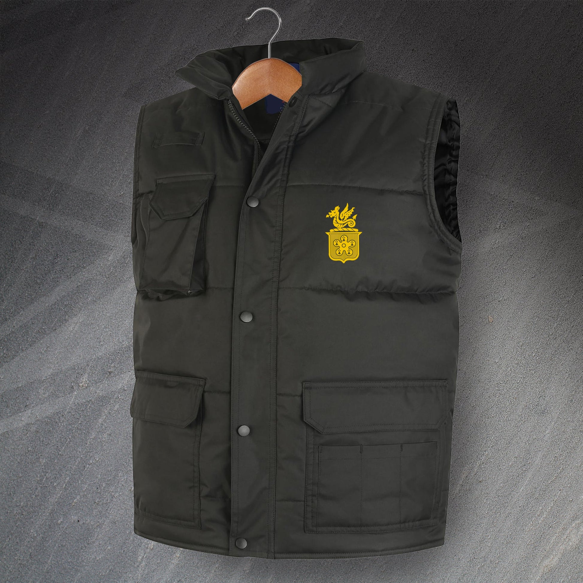 Retro Leicester Fosse FC Embroidered Super Pro Bodywarmer