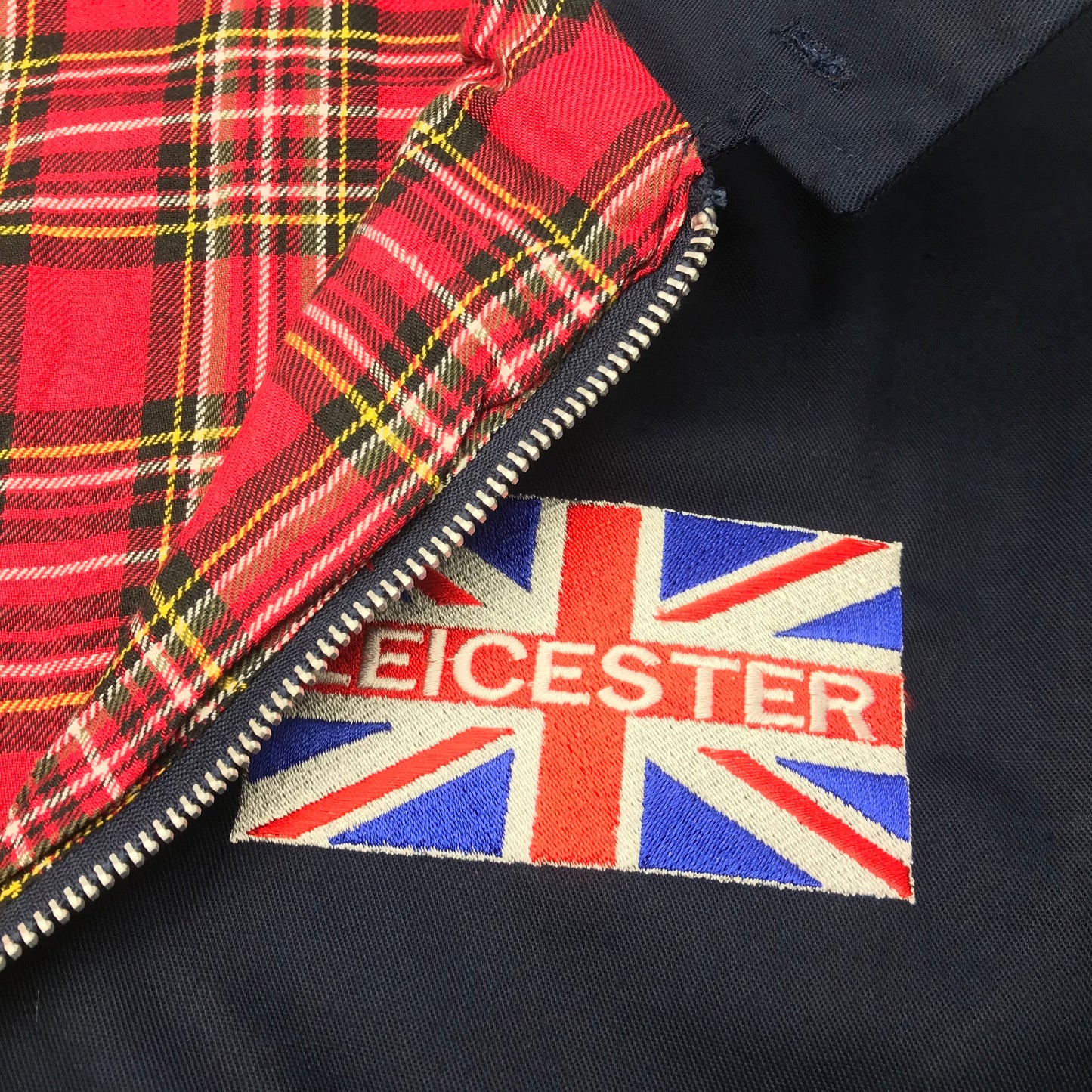 Leicester Football Flag Harrington Jacket