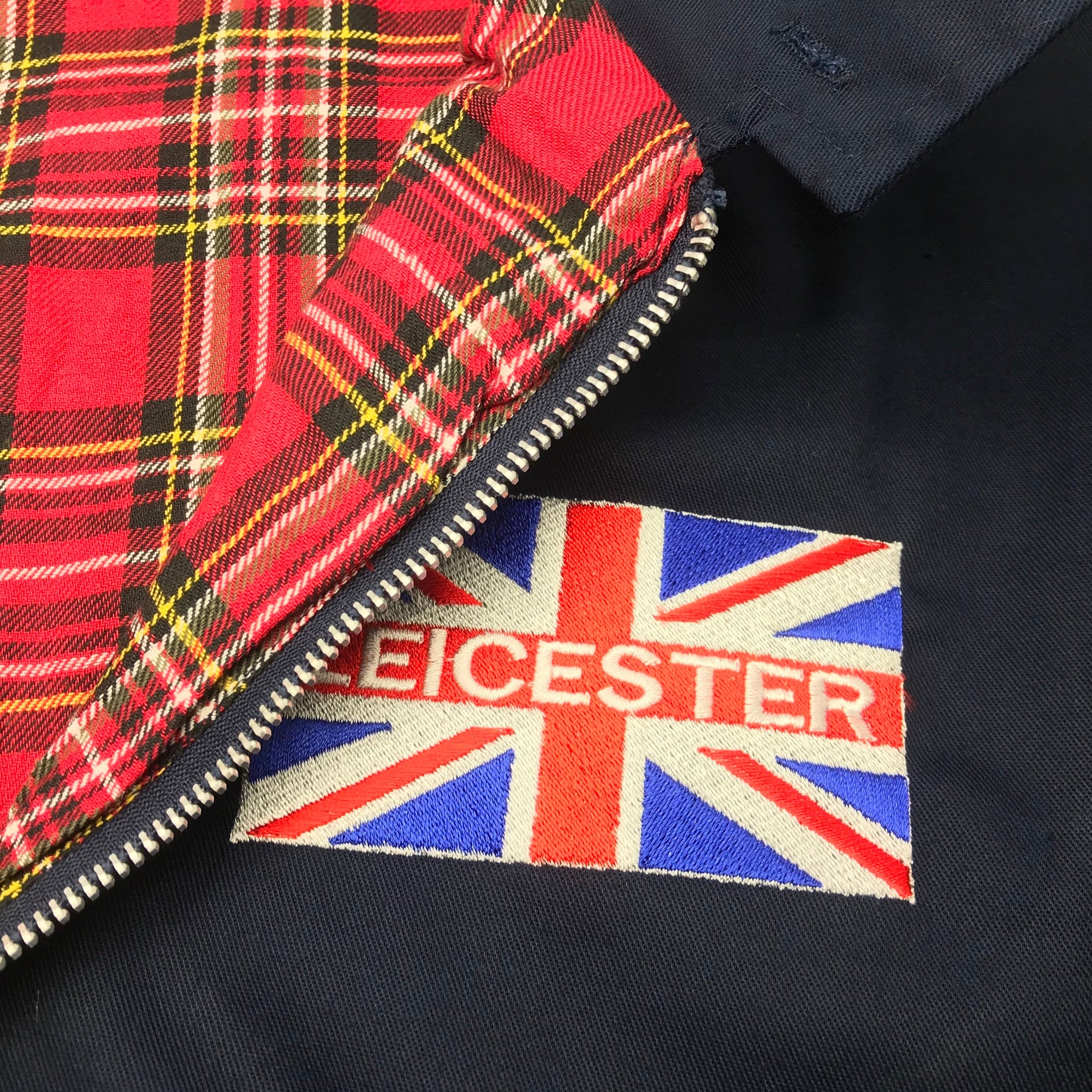 Leicester Football Flag Harrington Jacket