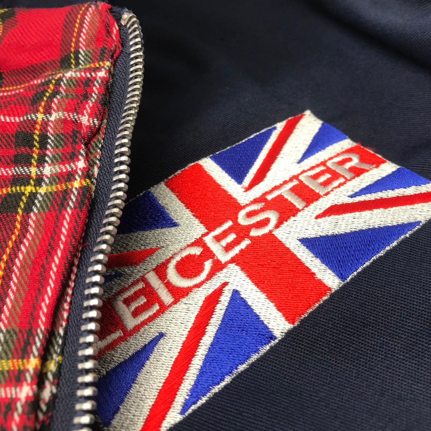 Leicester Football Flag Harrington Jacket