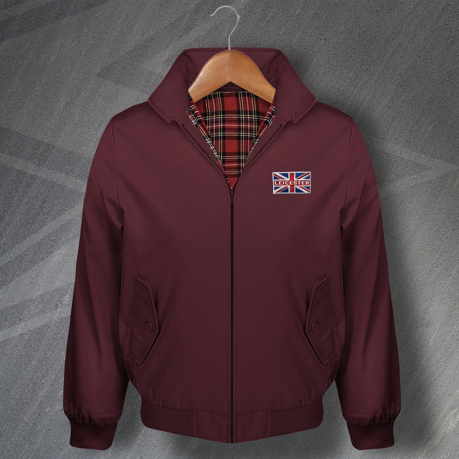 Leicester Football Flag Harrington Jacket