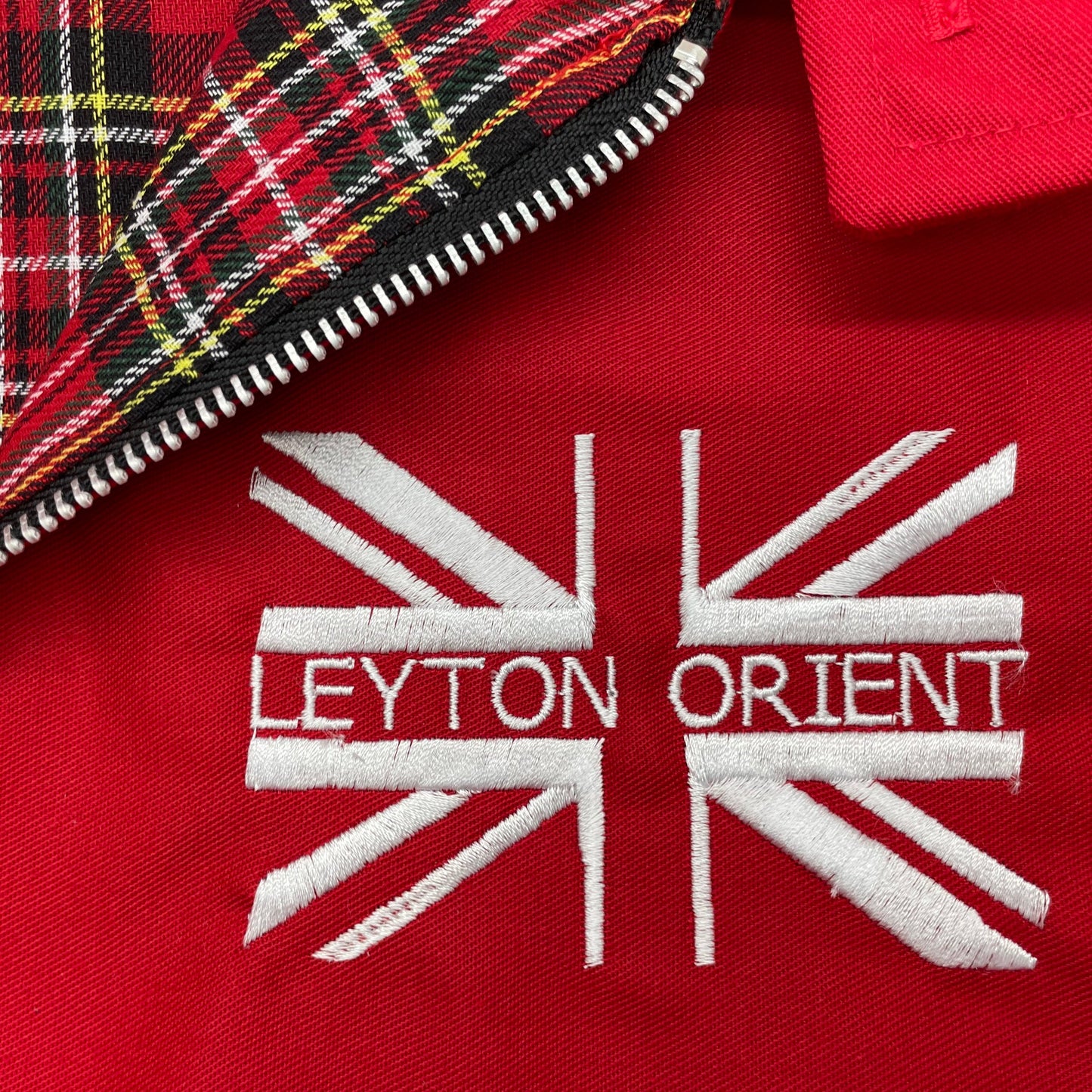 Leyton Orient Union Jack Embroidered Harrington Jacket