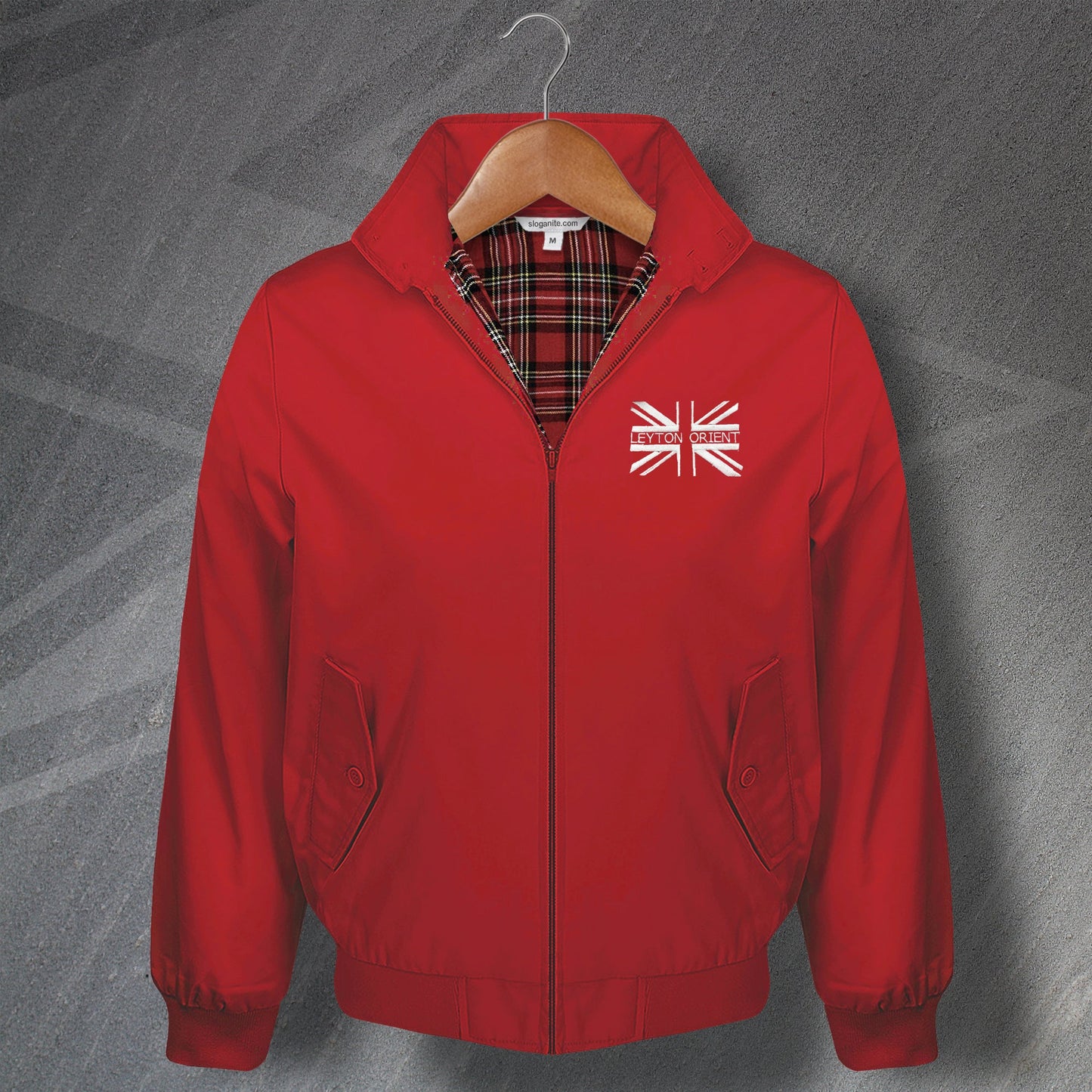 Leyton Orient Union Jack Embroidered Harrington Jacket