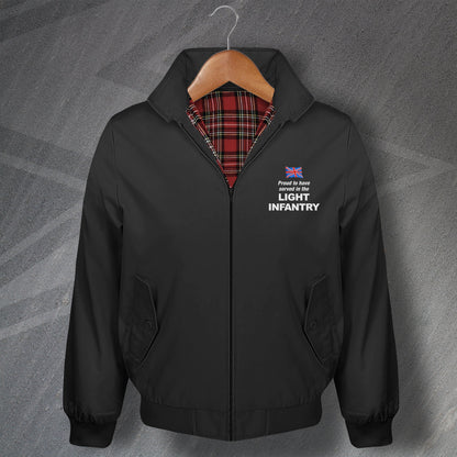 Proud to Have Served in The Light Infantry Harrington Jacket