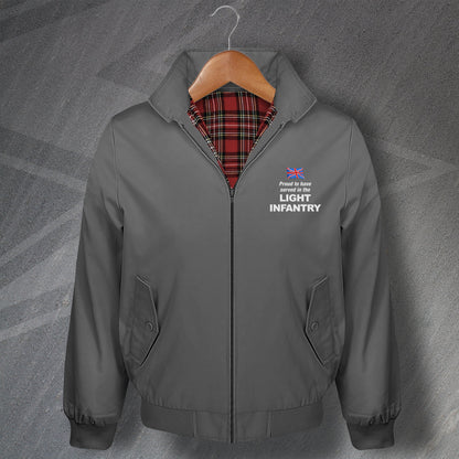 Proud to Have Served in The Light Infantry Harrington Jacket