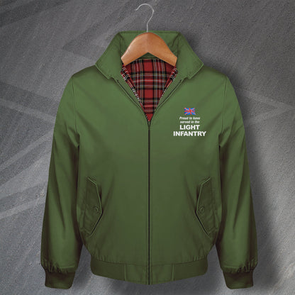 Proud to Have Served in The Light Infantry Harrington Jacket