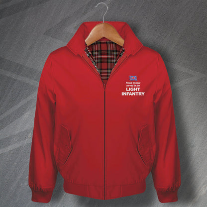 Proud to Have Served in The Light Infantry Harrington Jacket