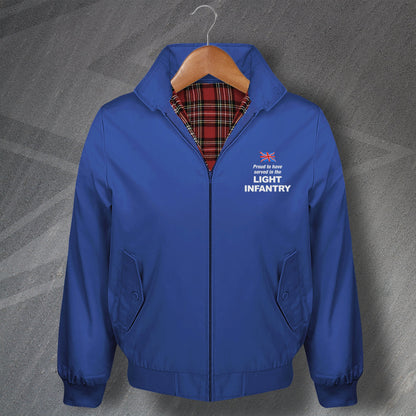 Proud to Have Served in The Light Infantry Harrington Jacket