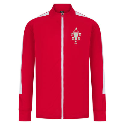 Retro Liverpool Six Time European Cup Winners Embroidered Knitted Tracksuit Top