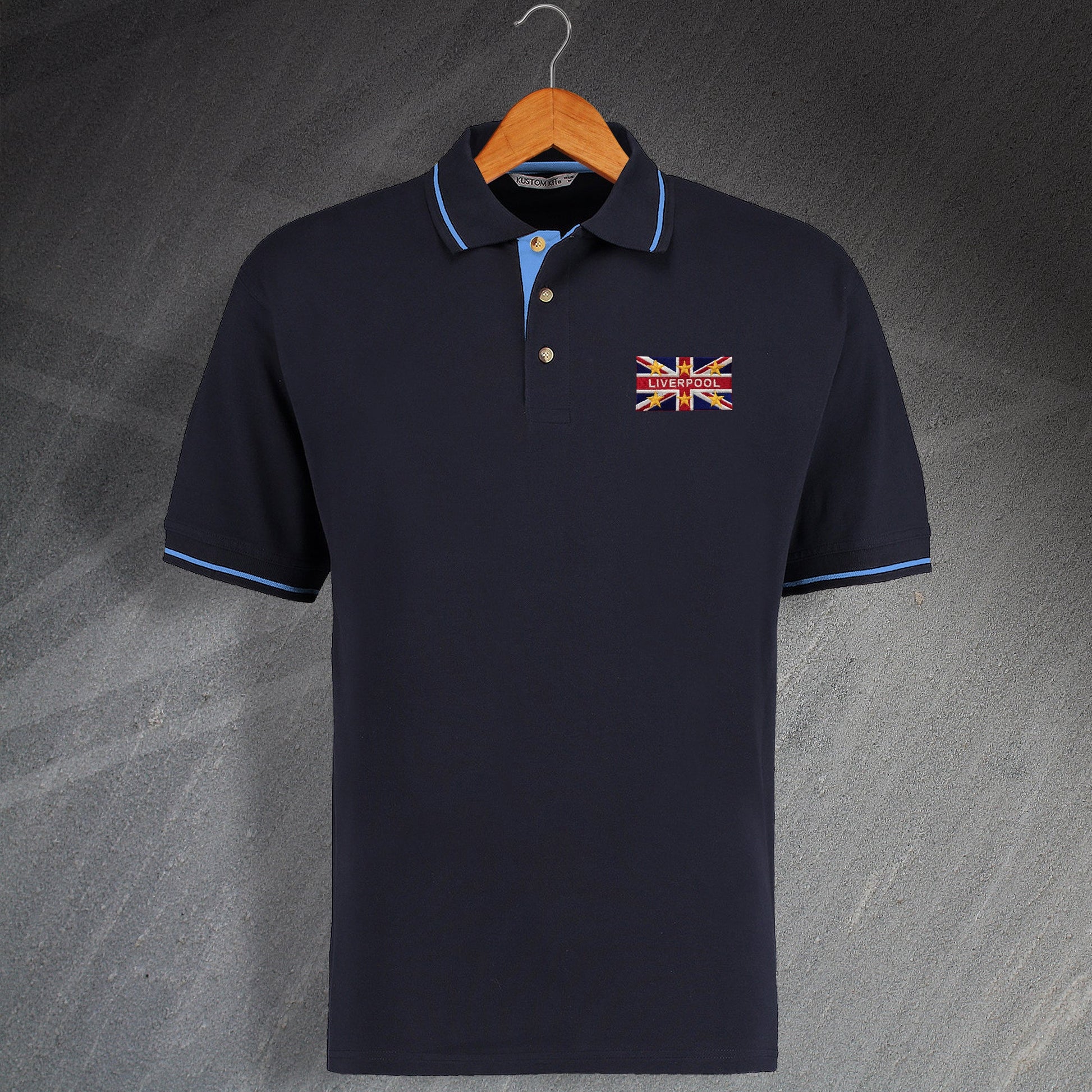 Liverpool Flag Polo Shirt
