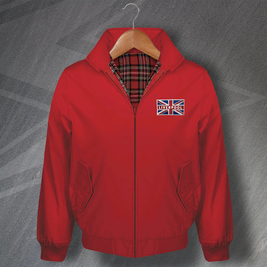 Liverpool Football Flag Harrington Jacket