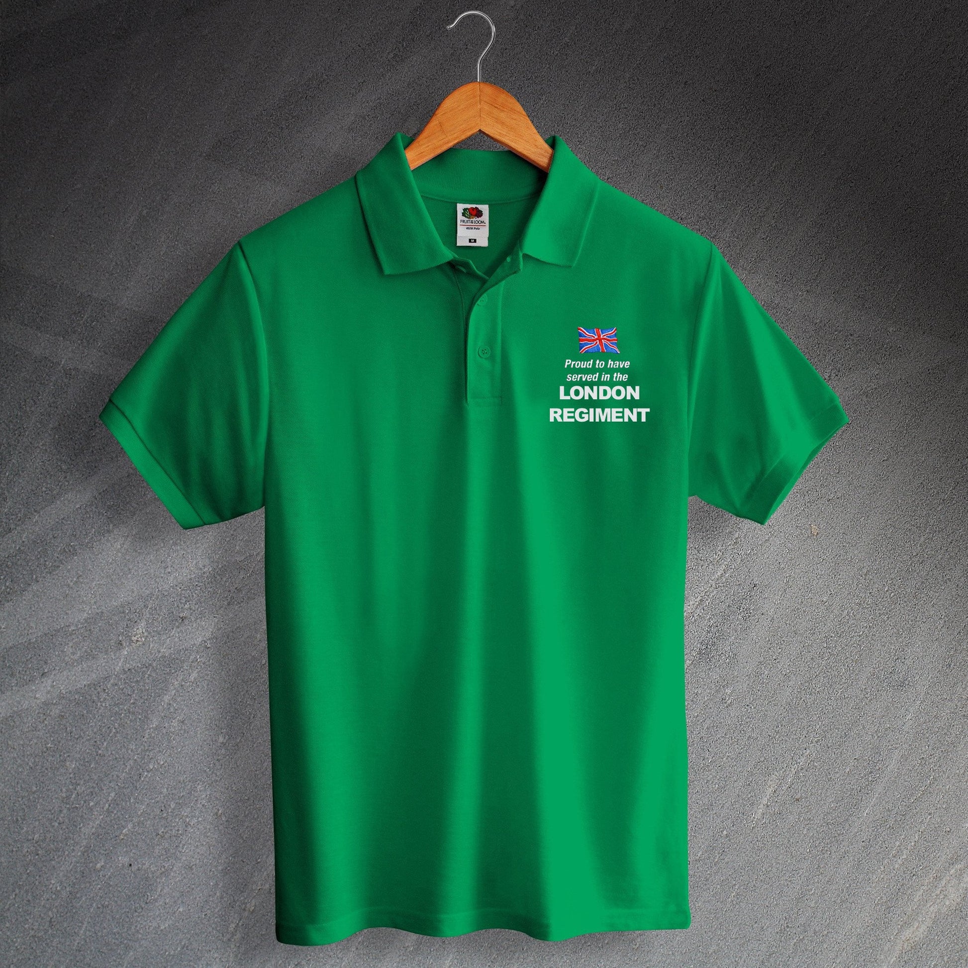 London Regiment Embroidered Polo Shirt