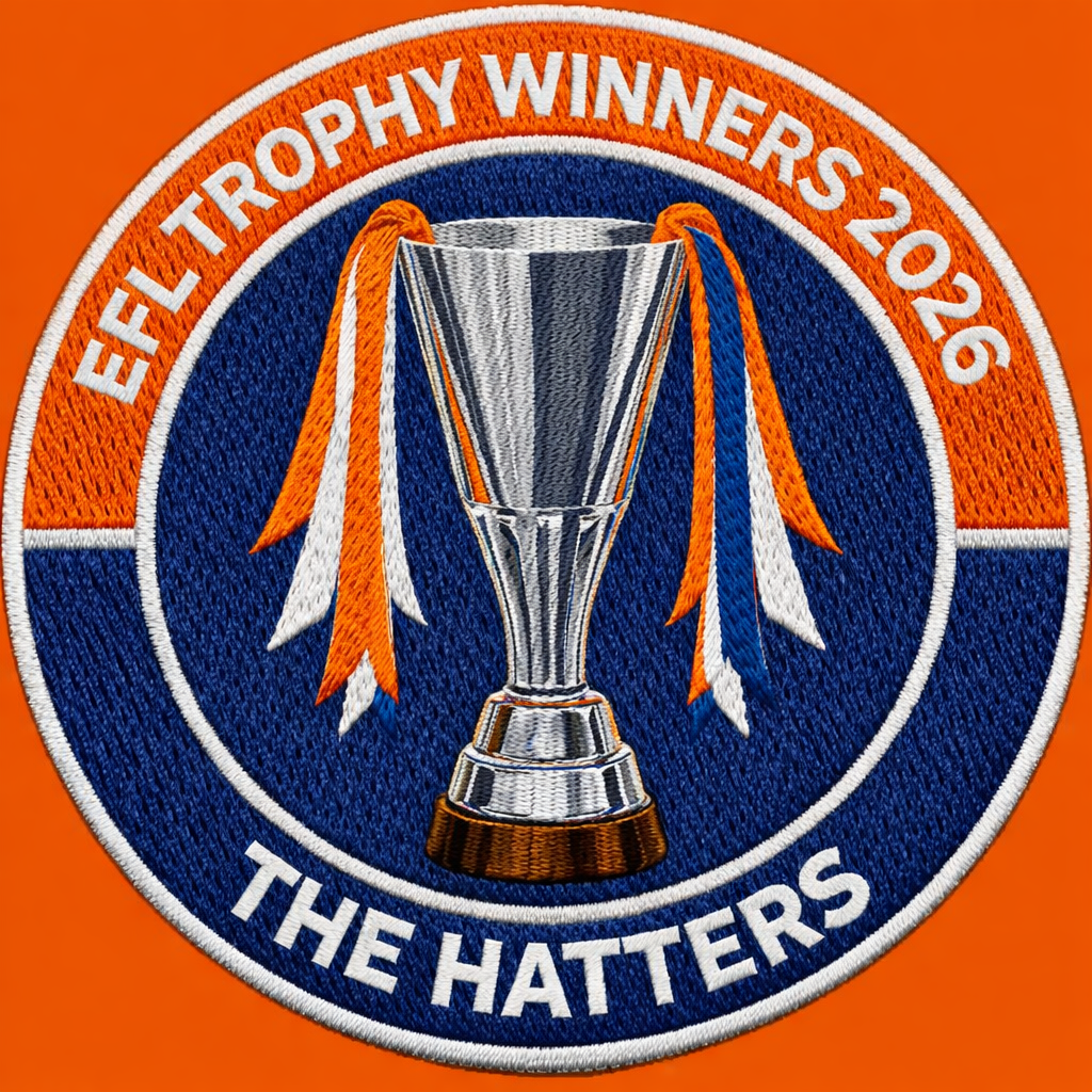Luton Town EFL Trophy Winners 2026 The Hatters Shirt