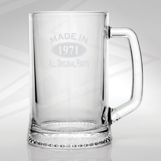 Made in 1971 Glass Tankard