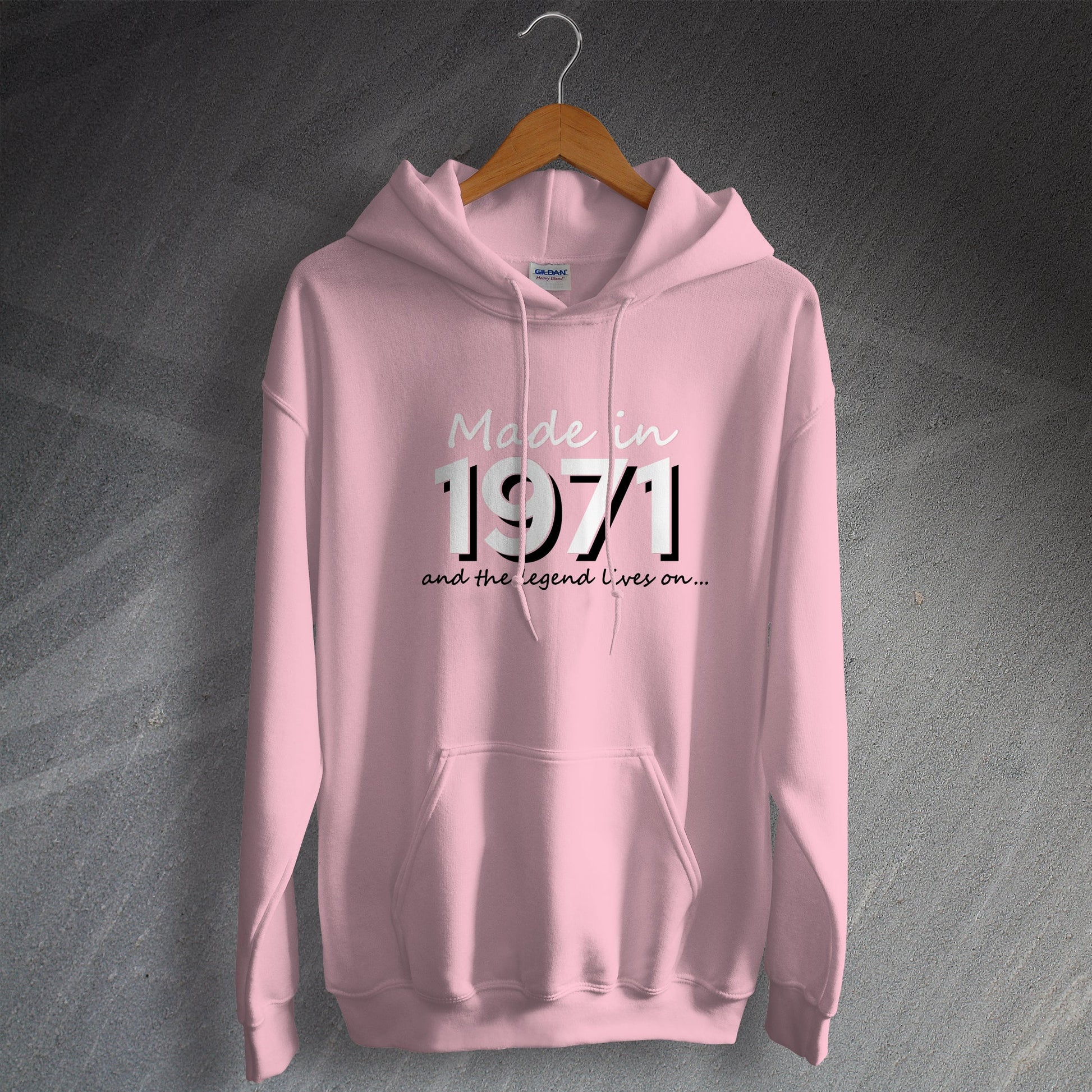 Made in 1971 and The Legend Lives On Hoodie