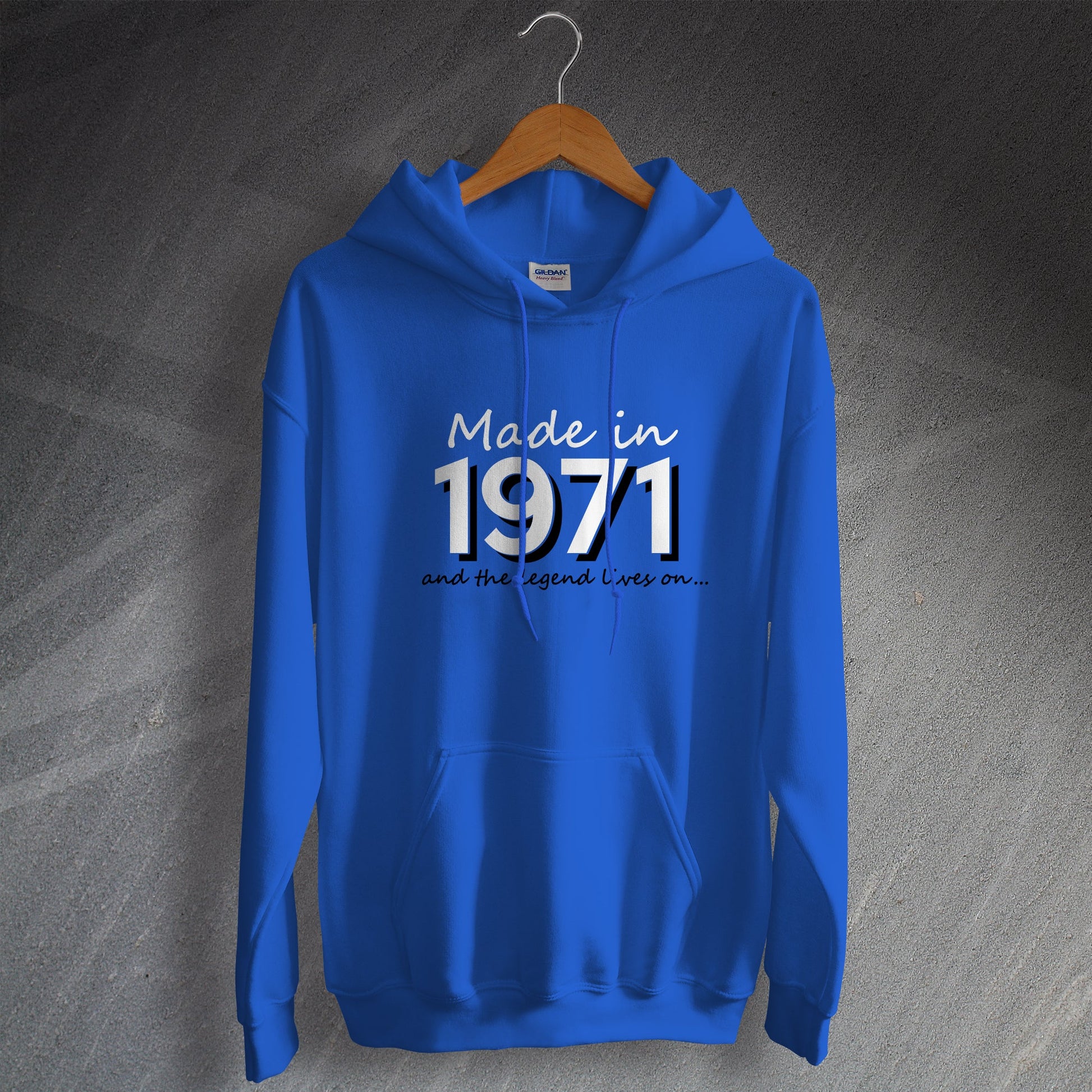 Made in 1971 and The Legend Lives On Hoodie