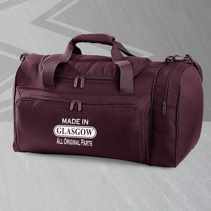 Made In Glasgow All Original Parts Embroidered Universal Holdall