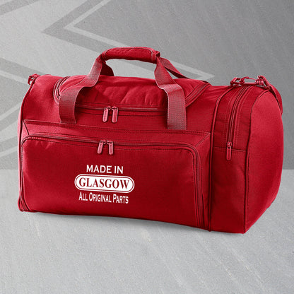 Made In Glasgow All Original Parts Embroidered Universal Holdall