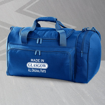 Made In Glasgow All Original Parts Embroidered Universal Holdall