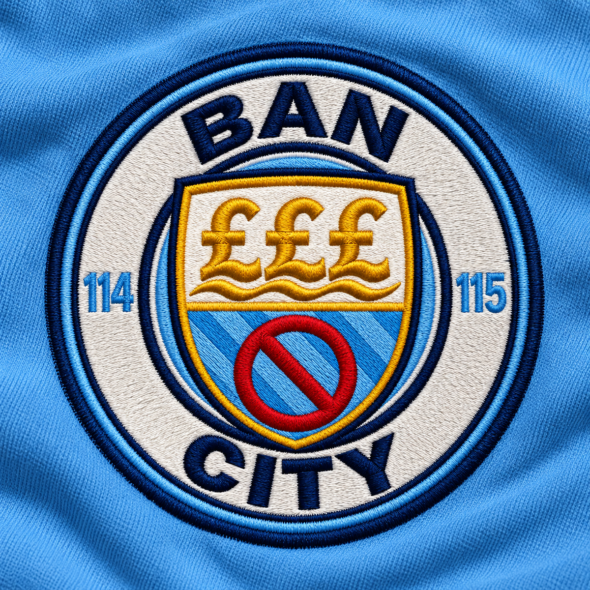 Man City 115 Charges Guilty Ban City Shirt