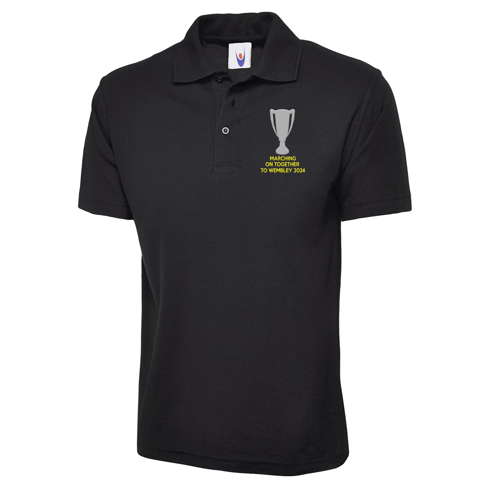 Leeds Marching On Together To Wembley 2024 Embroidered Polo Shirt