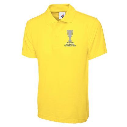 Leeds Marching On Together To Wembley 2024 Embroidered Polo Shirt