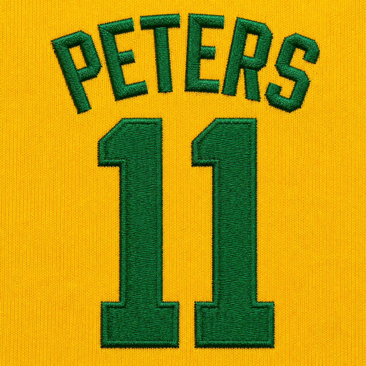 Peters 11 Embroidered Retro Sports Jersey with Print on Back