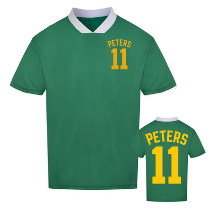 Peters 11 Embroidered Retro Sports Jersey with Print on Back