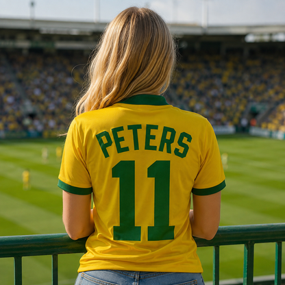 Peters 11 Embroidered Retro Sports Jersey with Print on Back