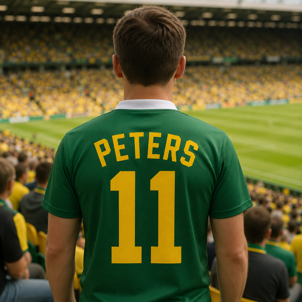 Peters 11 Embroidered Retro Sports Jersey with Print on Back