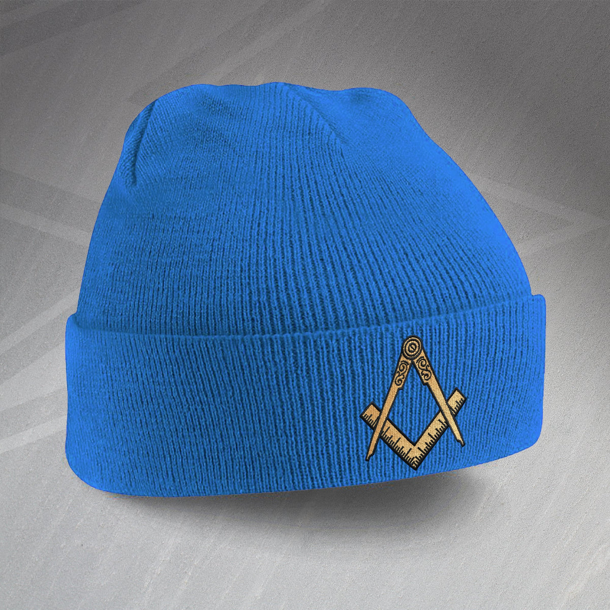 Masonic Square Compass Stocking Hat Knit Cap Maroon Embroidered Warm Winter NEW Masonic Square Compass Stocking Hat Knit Cap Maroon Embroidered Warm Winter NEW