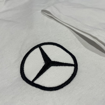 Mercedes Embroidered Classic T-Shirt - White Large