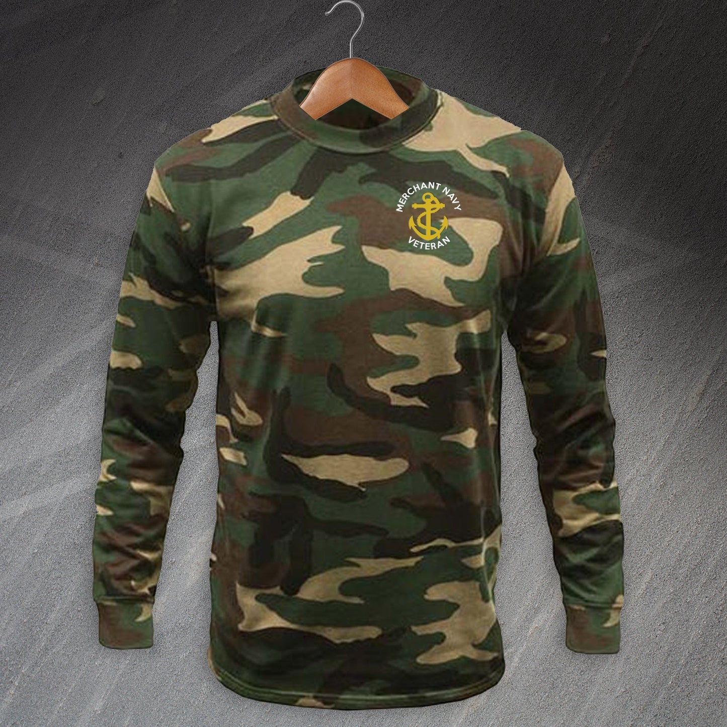 Merchant Navy Long Sleeve Camouflage T-Shirt